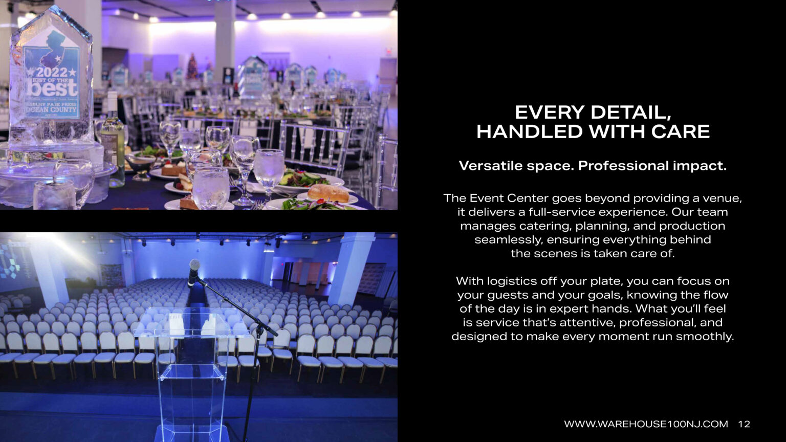 Venue Overview Warehouse 100 Page 12