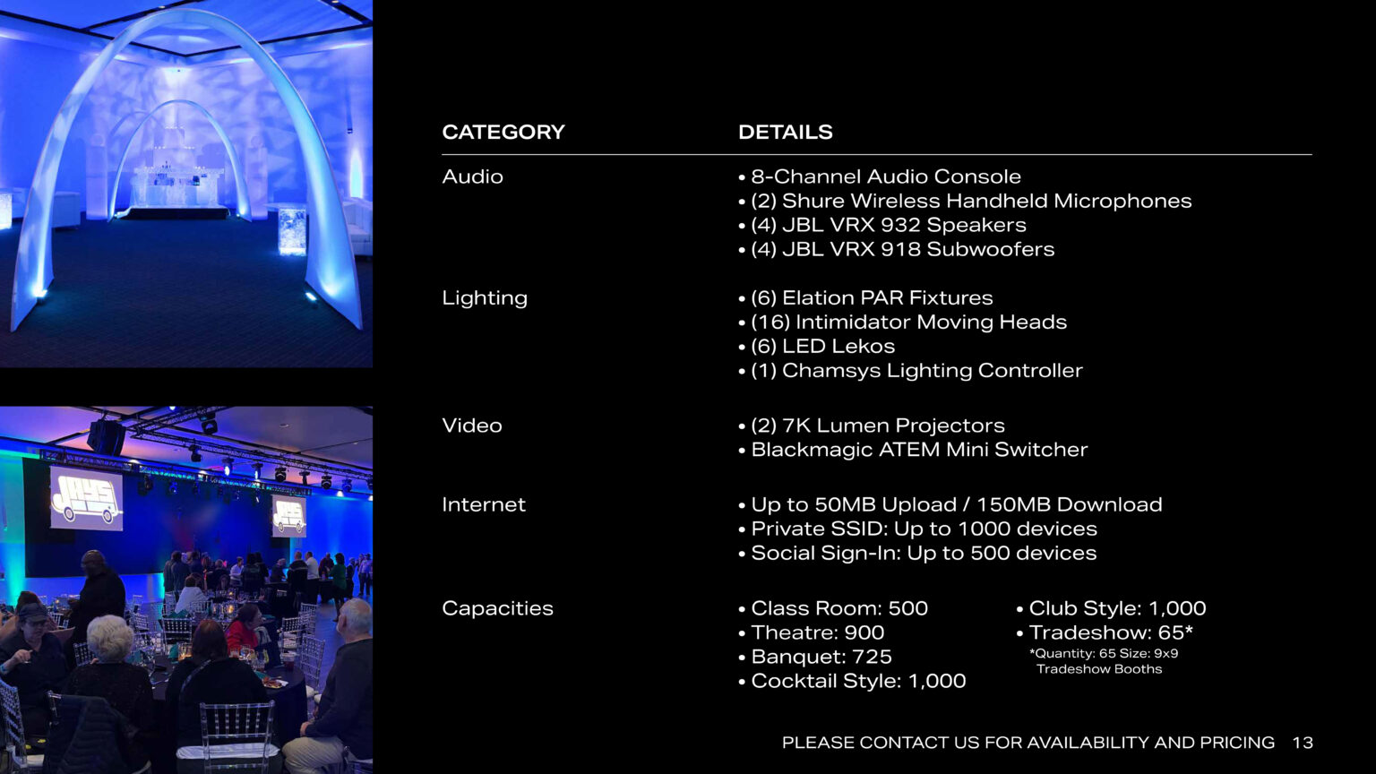 Venue Overview Warehouse 100 Page 13