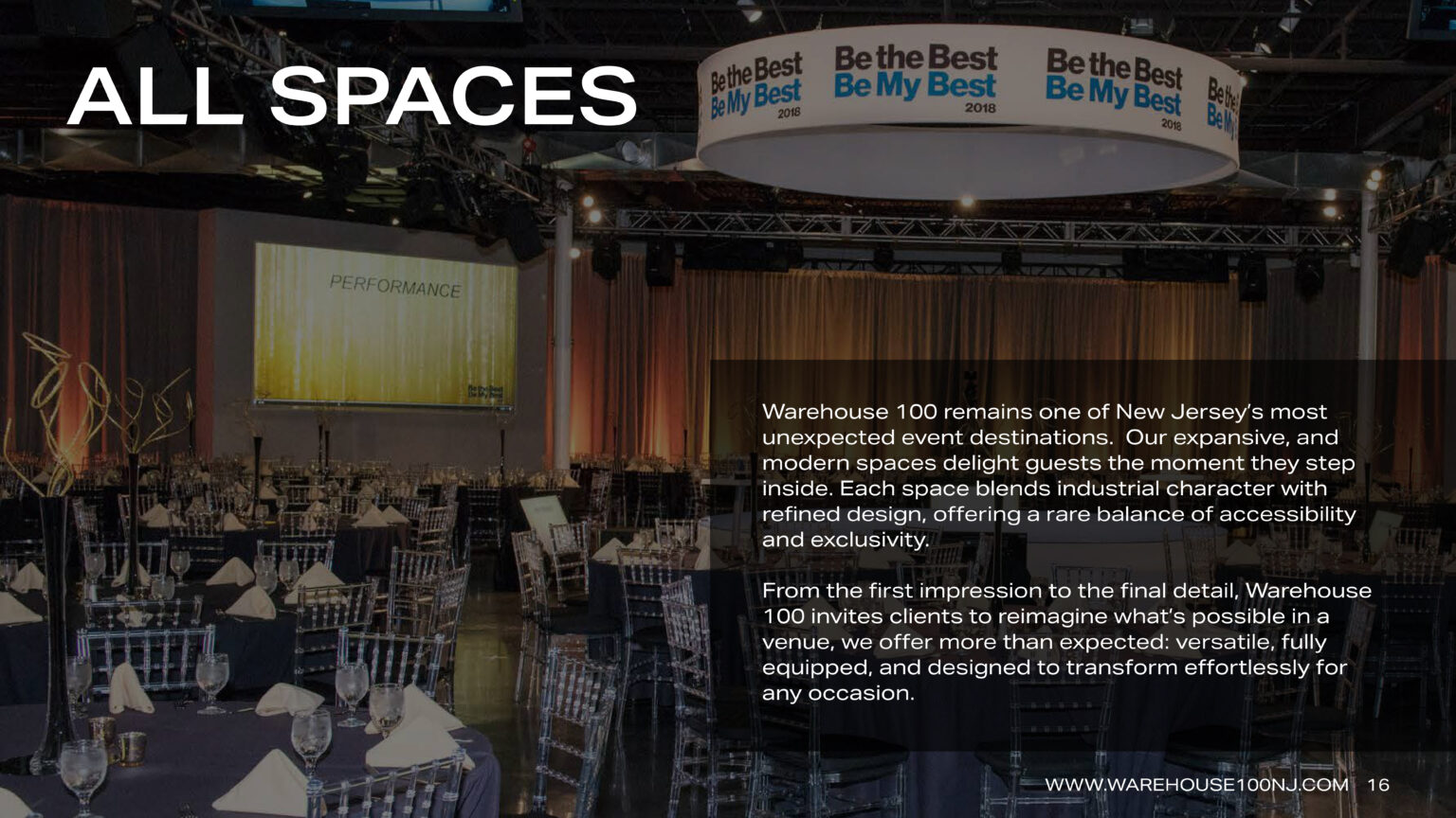 Venue Overview Warehouse 100 Page 16