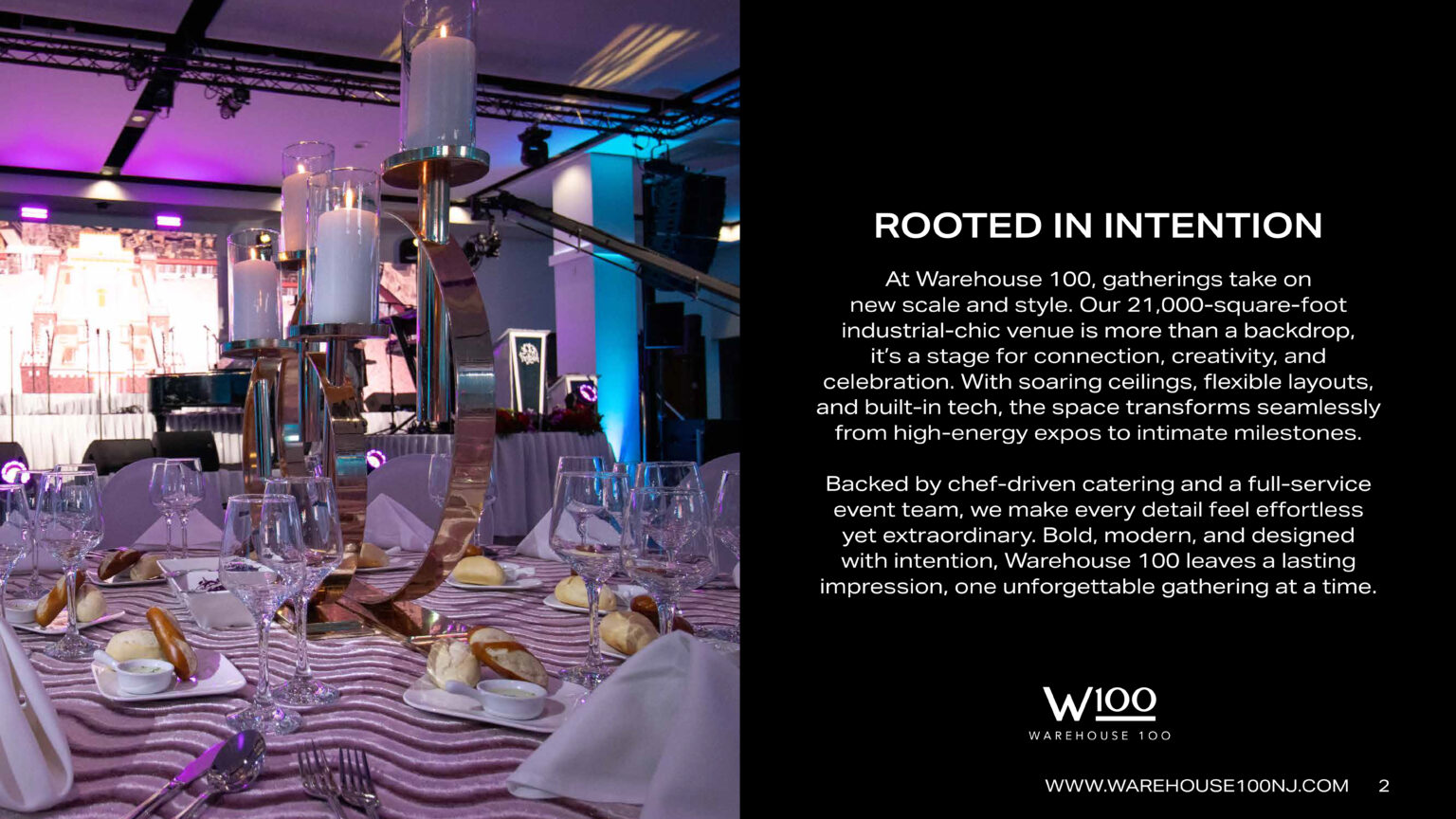 Venue Overview Warehouse 100 Page 2