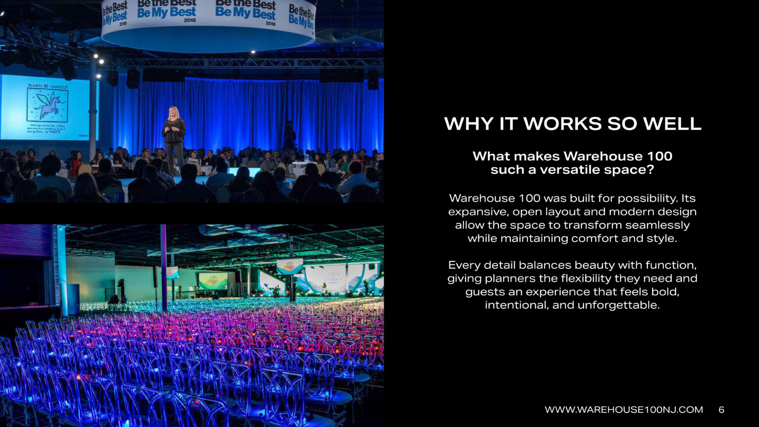 Venue Overview Warehouse 100 Page 6